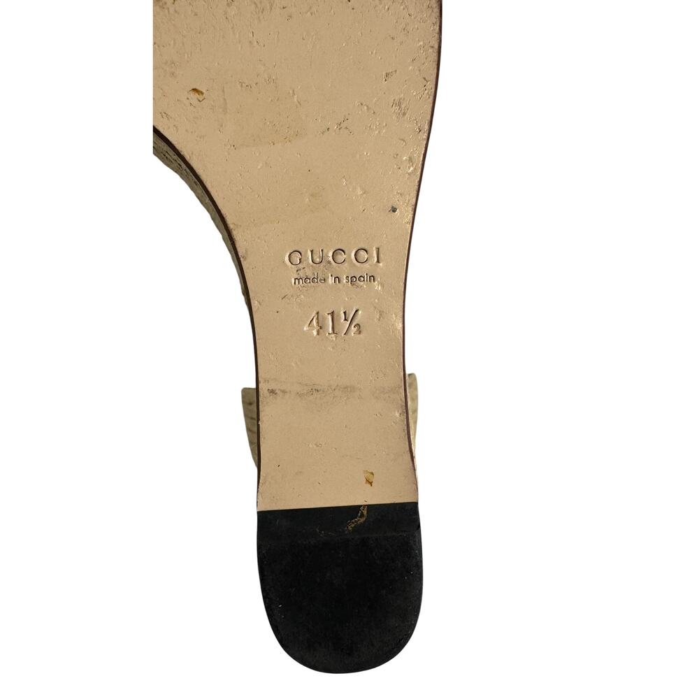 Gucci Horsebit Espadrille Black Suede Wedges Size  41.5 Box & Dust Bags Included - Picture 16 of 16